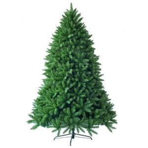 5 Feet Artificial Fir Christmas Tree with 600 Branch Tips - Color: Green - Size: 5 ft