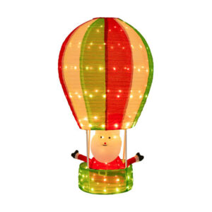 4.5 Feet Christmas Santa Claus with Hot Air Balloon - Color: Multicolor