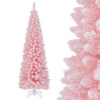 6 FT Artificial Pink Christmas Tree with 460 Branch Tips for Holiday - Color: Pink