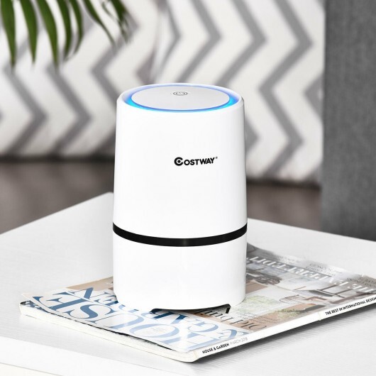 Mini Ionic 3-in-1 Composite HEPA Air Purifier - Color: White - Image 3