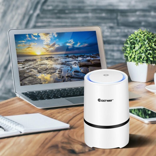 Mini Ionic 3-in-1 Composite HEPA Air Purifier - Color: White - Image 4