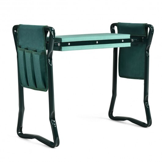 Folding Garden Kneeler and Seat Bench - Color: Green - Image 3