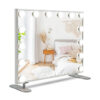 2-in-1 Vanity Mirror with 14 Dimmable LED Bulbs - Color: Silver