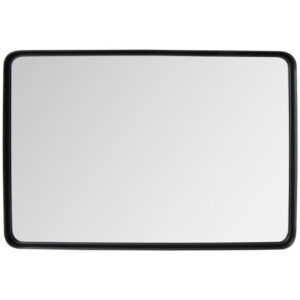 Rectangular Wall Mount Bathroom Mirror Vanity Mirror-L - Color: Black - Size: L