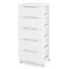 Rolling Storage Cabinet with Universal Wheels and 5/6/7 Drawers-6-Drawer - Size: 6-Drawer