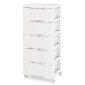 Rolling Storage Cabinet with Universal Wheels and 5/6/7 Drawers-6-Drawer - Size: 6-Drawer