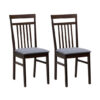 Upholstered Dining Chair Set of 2 - Color: Brown
