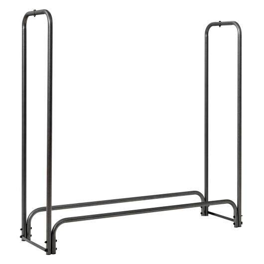 4 Feet/5 Feet/6 Feet/8 Feet Firewood Storage Log Rack-4 Feet - Color: Black - Size: 4 ft