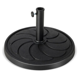 40LBS 21.5Inch Round Outdoor Umbrella Base - Color: Black
