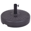 20 Inch Round 23L Water Filled Umbrella Base - Color: Black