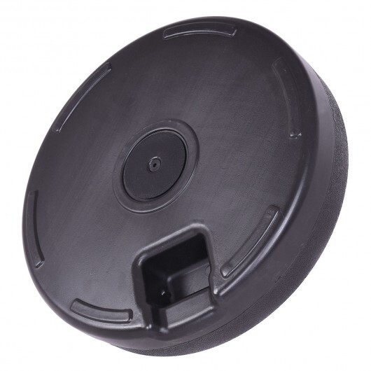 20 Inch Round 23L Water Filled Umbrella Base - Color: Black - Image 3