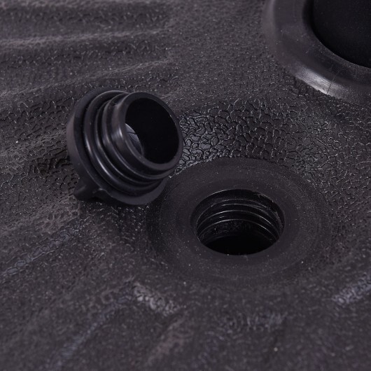 20 Inch Round 23L Water Filled Umbrella Base - Color: Black - Image 5