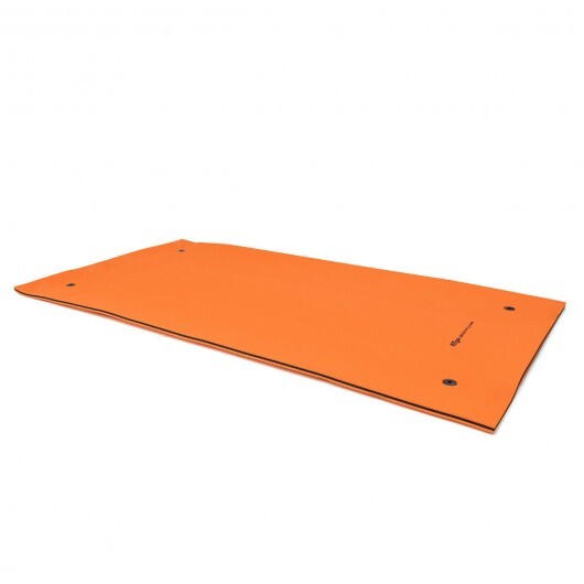 3 Layer Water Floating Pad for Recreation/Relaxing - Color: Orange - Image 3