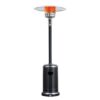 50000 BTU Stainless Steel Propane Patio Heater with Trip over Protection-Black - Color: Black