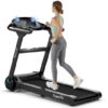2.25HP Folding Treadmill with Bluetooth Speaker-Black - Color: Black