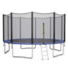 8/10/12/14/15/16 Feet Outdoor Trampoline Bounce Combo with Safety Closure Net Ladder-16 ft - Color: Black - Size: 16 ft