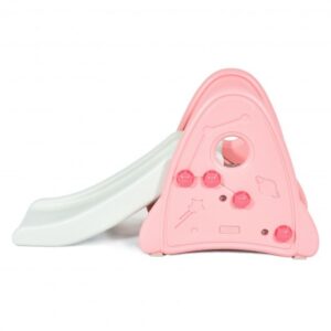 Freestanding Baby Slide Indoor First Play Climber Slide Set for Boys Girls -Pink - Color: Pink
